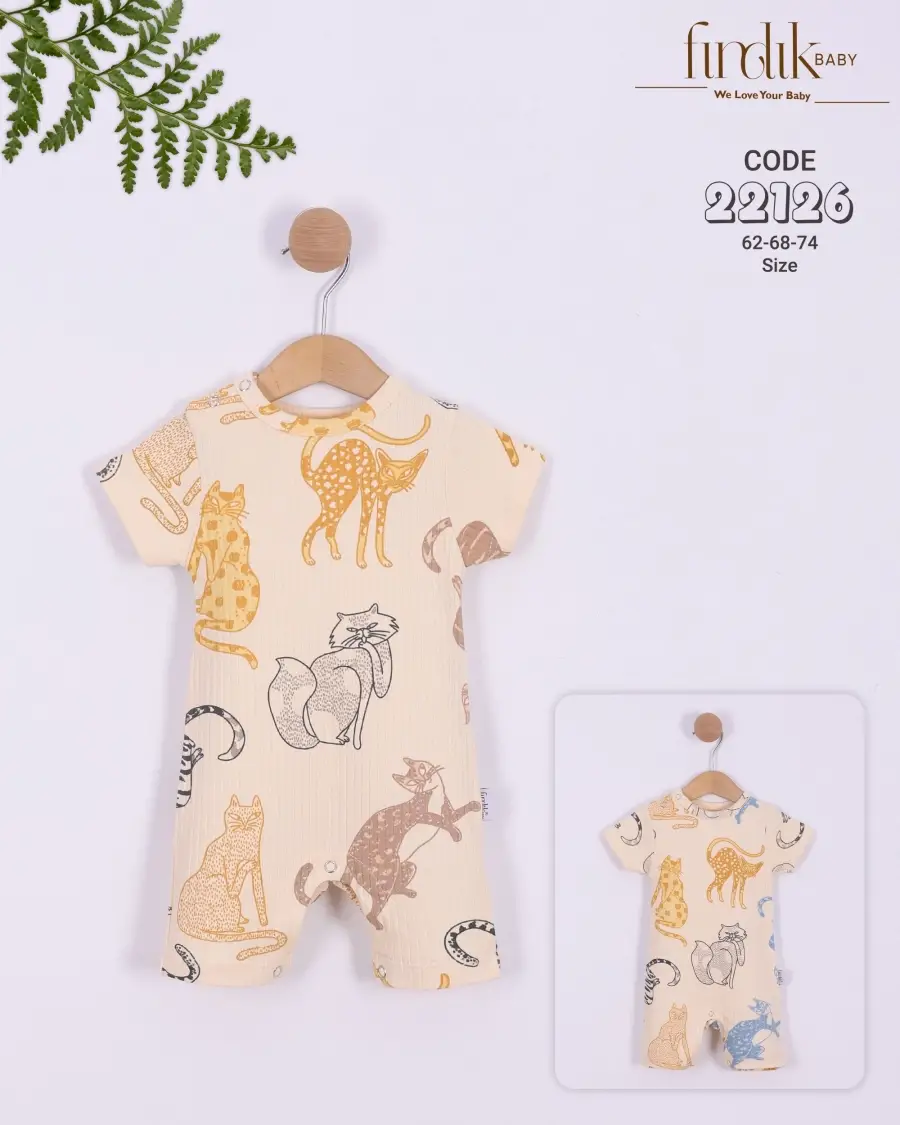 Short-sleeved jumpsuit