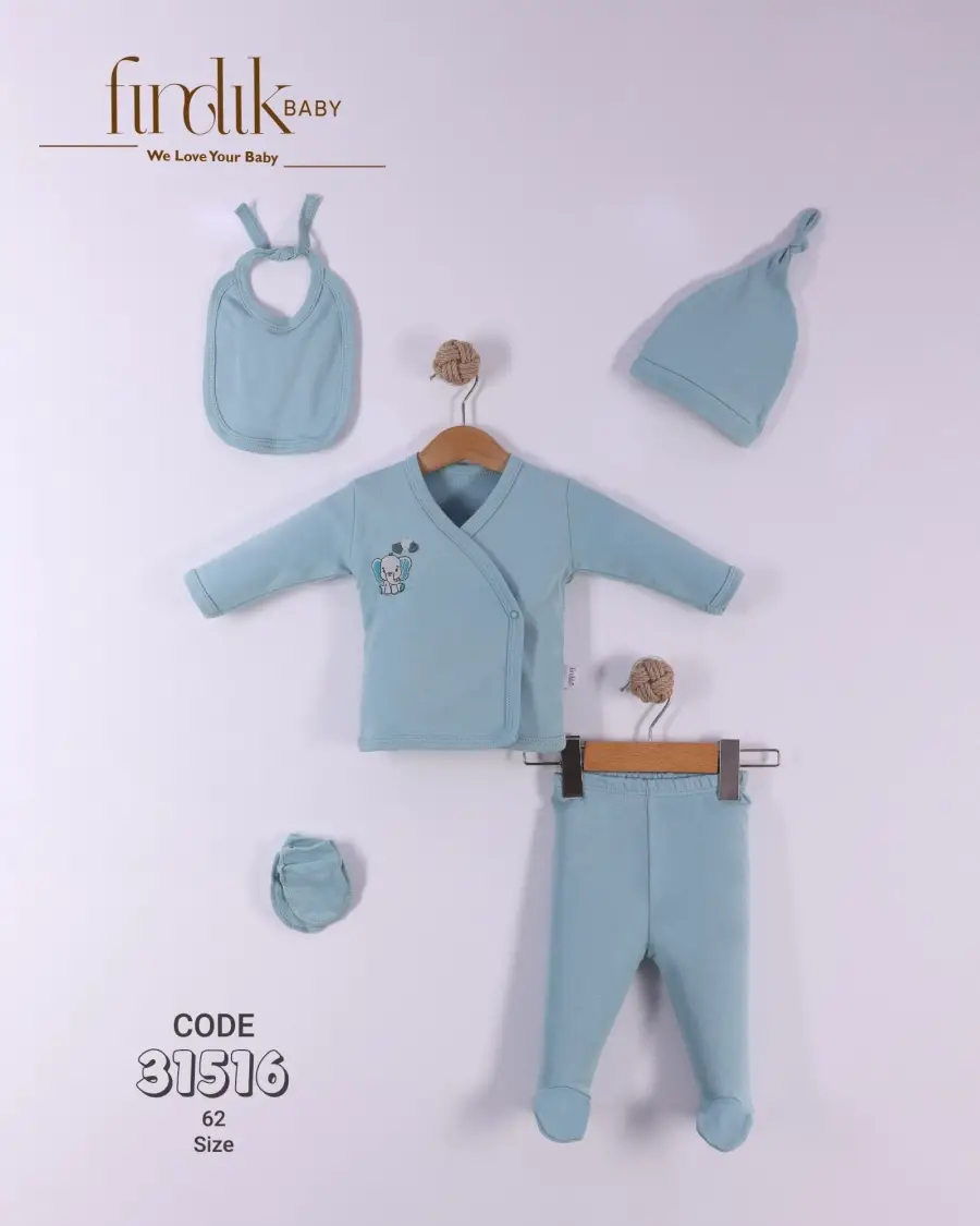 Zen Fermuarlı Battaniye Mavi