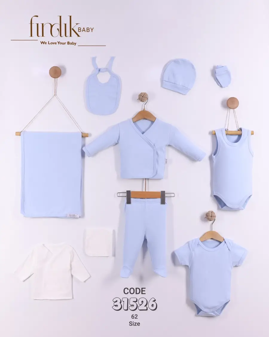 Zen Fermuarlı Battaniye Mavi