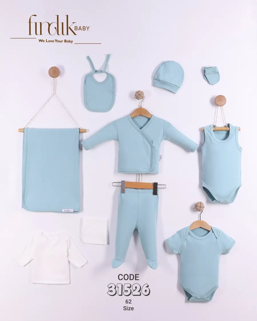 Zen Fermuarlı Battaniye Mavi