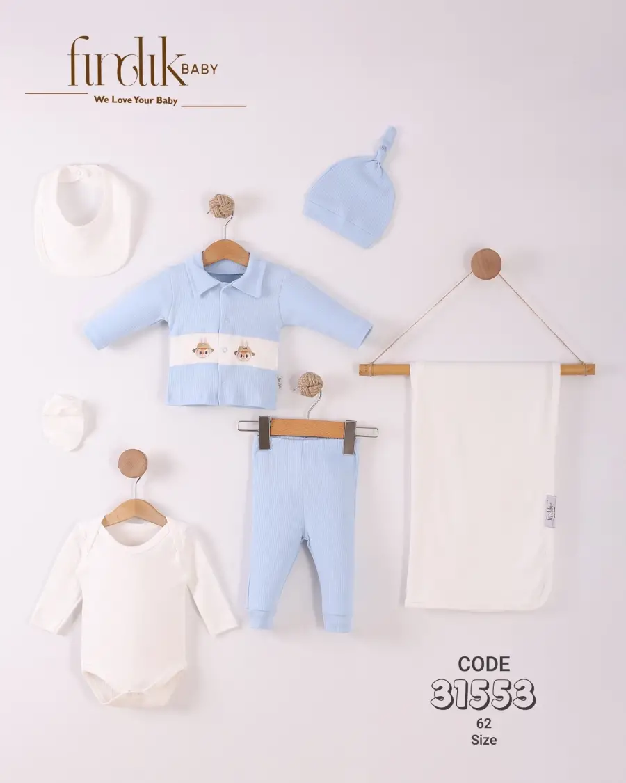 Zen Fermuarlı Battaniye Mavi