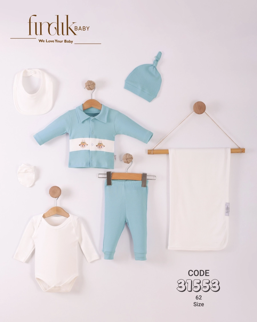 Zen Fermuarlı Battaniye Mavi