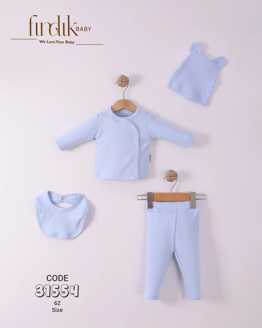 Zen Fermuarlı Battaniye Mavi