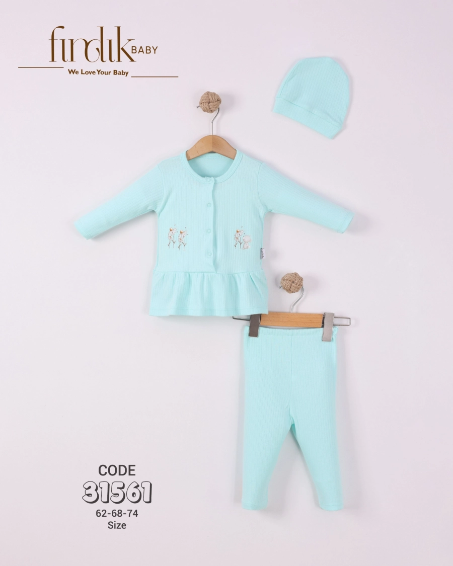 Zen Fermuarlı Battaniye Mavi