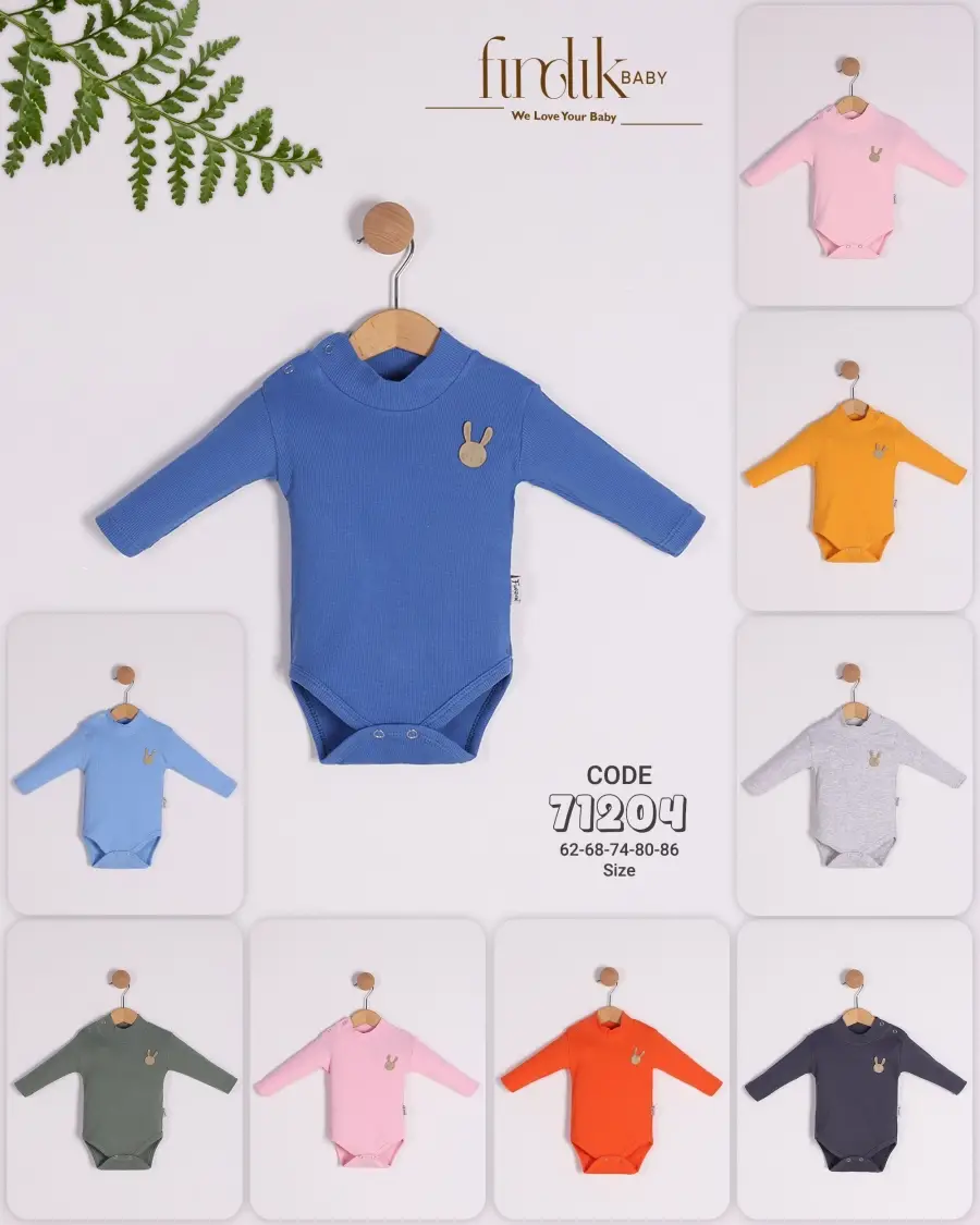 بودي جسم بأكمام طويلة وياقة مدورة