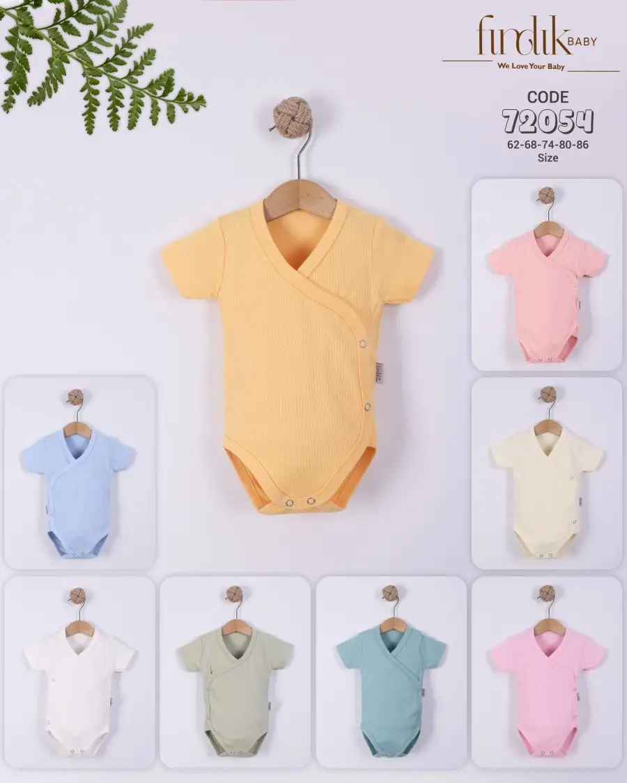 Боди на запах с коротким рукавом